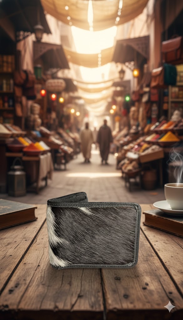 Signature Cow Fur Wallet