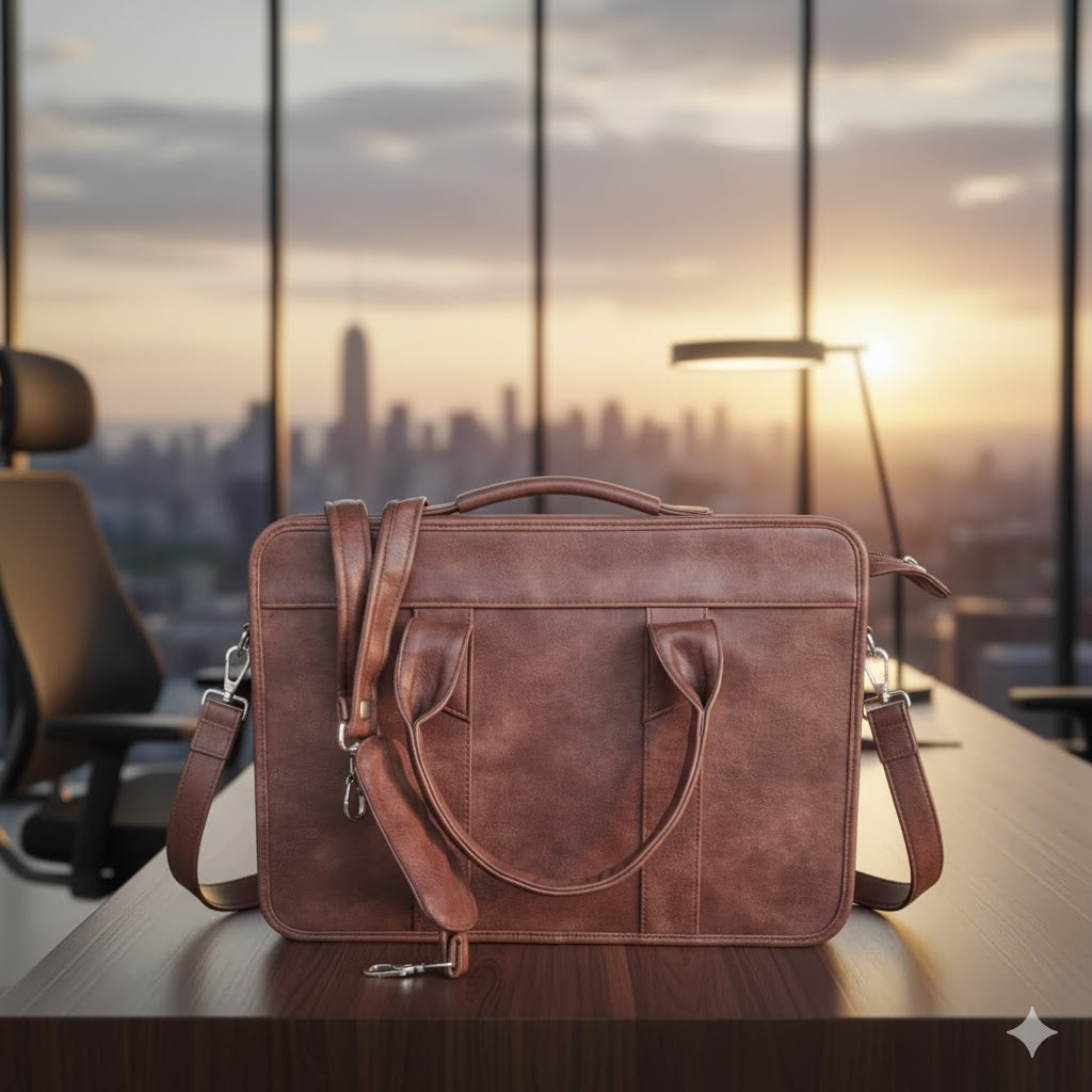 Tork Elite Leatherette Laptop/File Bag