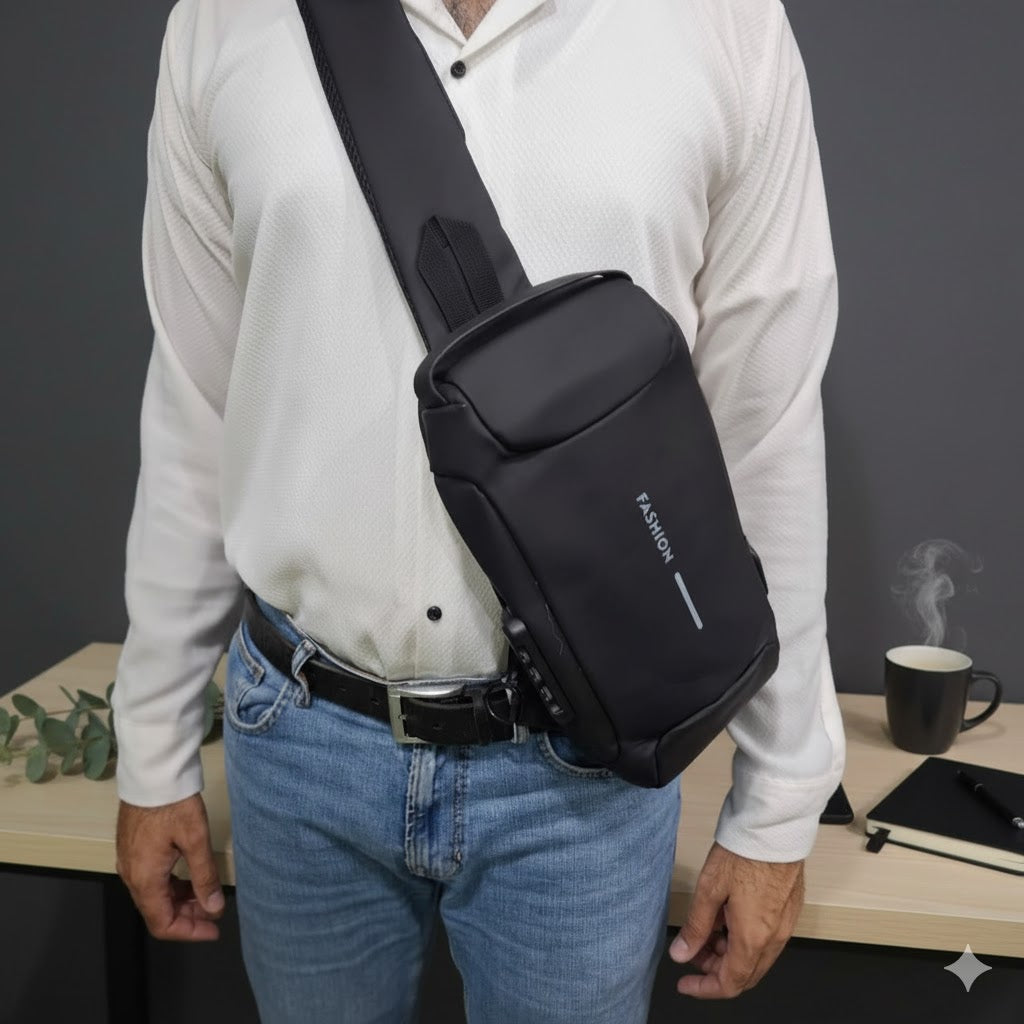 Imported Cross Body Bag With Lock