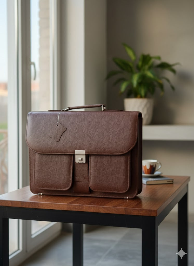 Tork Pure Cow Leather Laptop/File Bag