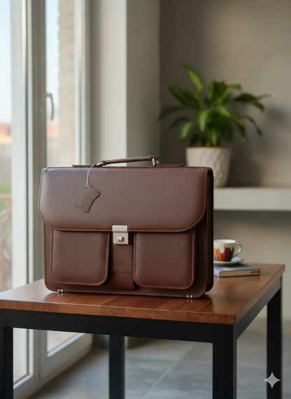 Tork Pure Cow Leather Laptop/File Bag