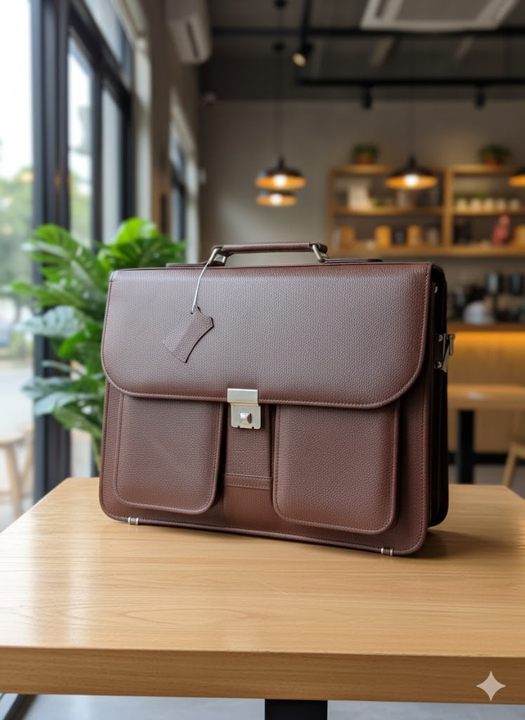 Tork Pure Cow Leather Laptop/File Bag