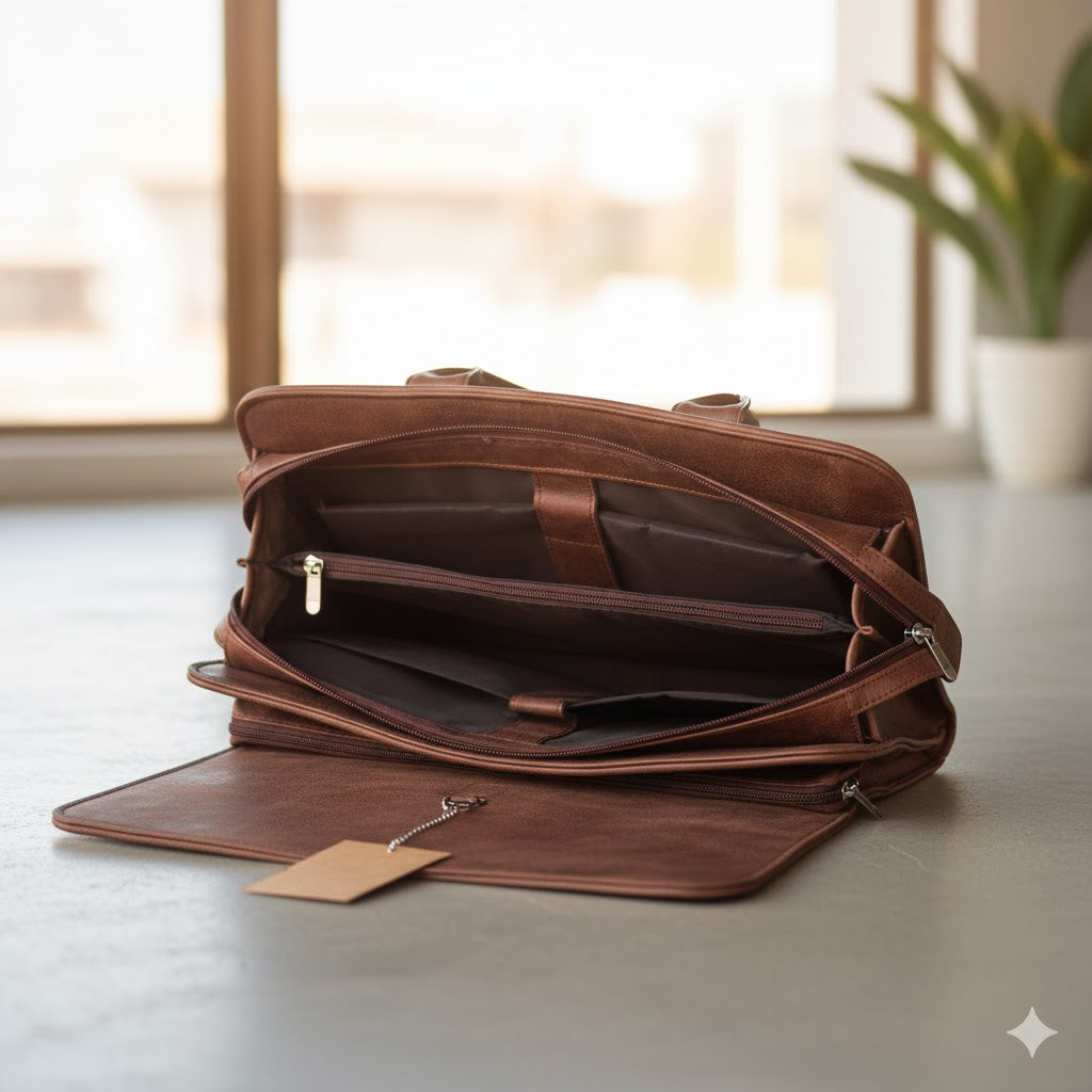 Tork Elite Leatherette Laptop/File Bag