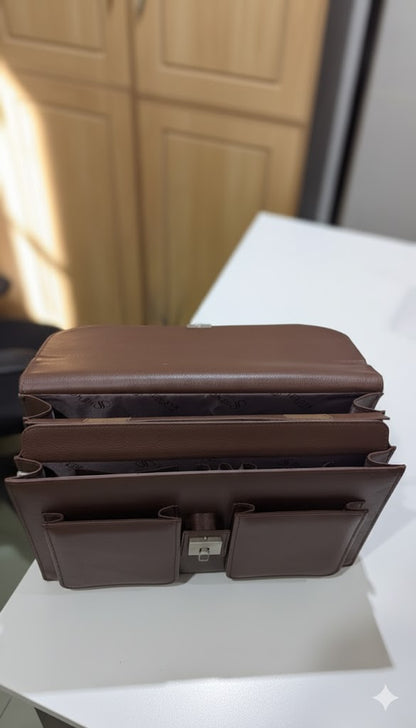 Tork Pure Cow Leather Laptop/File Bag