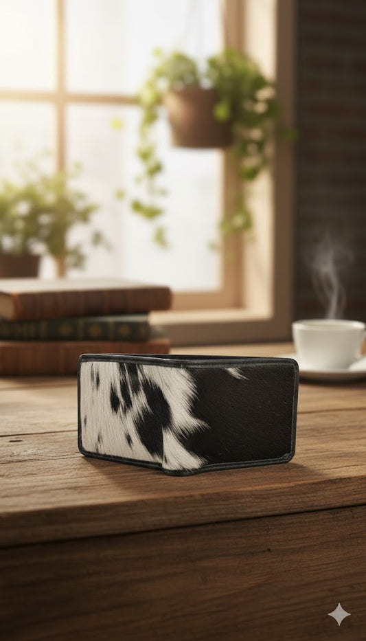 Signature Cow Fur Wallet