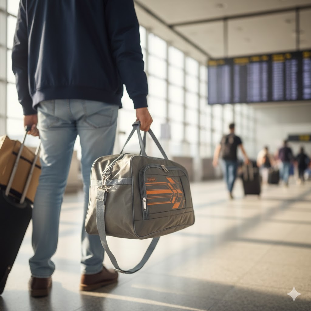 Upright (Fabric) Duffel Travel Bag